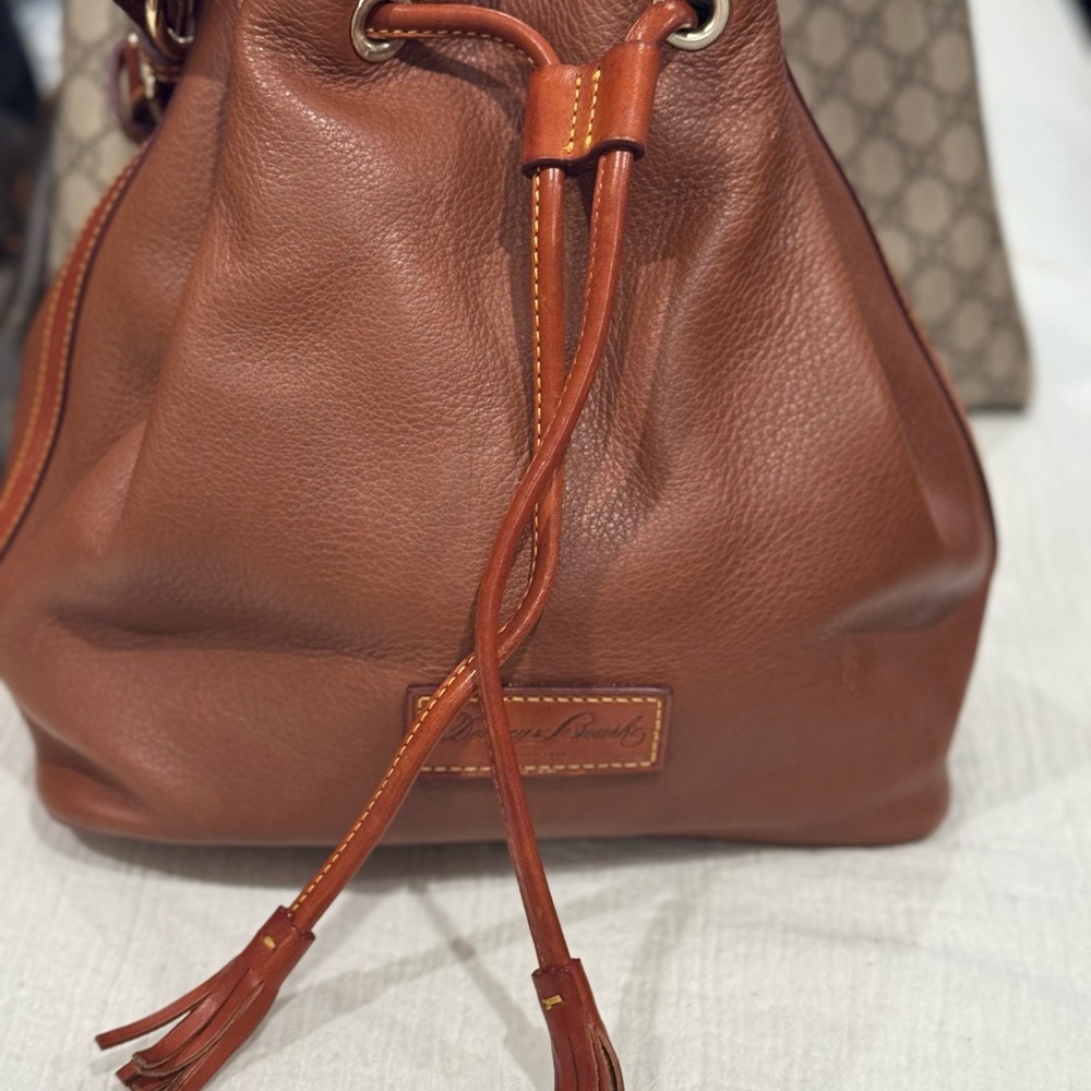 Dooney & Bourke Tan Leather Hobo Bag